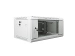 Lanberg Szafa instalacyjna wisząca 19'' 4U 600X450mm szara (drzwi        szklane)