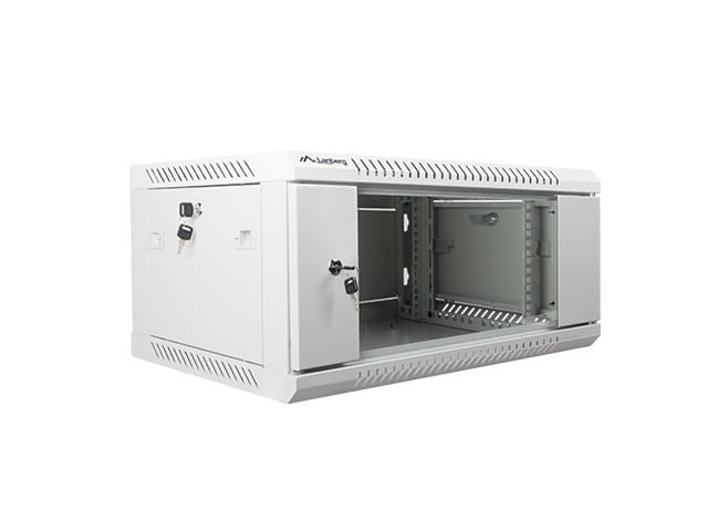 Lanberg Szafa instalacyjna wisząca 19'' 4U 600X450mm szara (drzwi        szklane)
