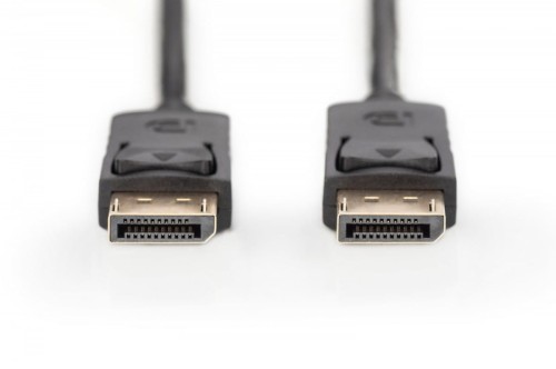 Digitus Kabel połączeniowy DisplayPort z zatrzaskami 1080p 60Hz FHD Typ DP/DP M/M 10m Czarny
