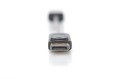 Digitus Kabel adapter Displayport z zatrzaskiem 1080p 60Hz FHD Typ DP/HDMI A M/Ż czarny 0,15m