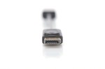Digitus Kabel adapter Displayport z zatrzaskiem 1080p 60Hz FHD Typ DP/HDMI A M/Ż czarny 0,15m