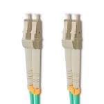 Qoltec Patchcord światłowodowy LC/UPC-LC/UPC | MM | 50/125 | OM3 | 1m