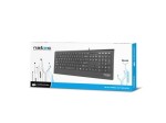 Natec Klawiatura BARRACUDA Slim Czarna USB