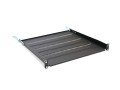 Digitus Półka stała 19", 1U, gł. 450 mm, nośność 25 kg, z regulacją i podporą, czarna