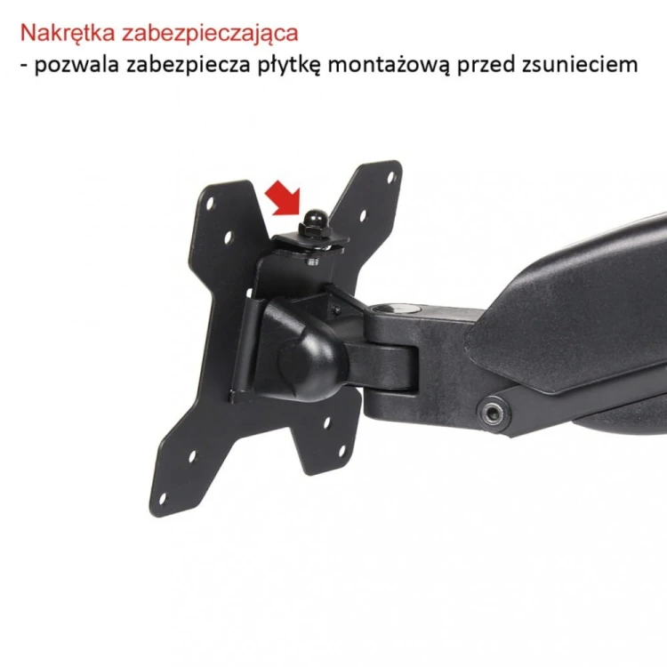 ART Uchwyt biurkowy na sprężynie gazowej do 1 monitora LCD/LED 13-27"            L-11GD