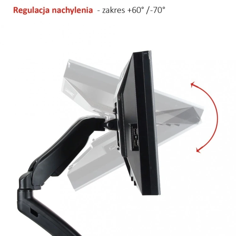 ART Uchwyt biurkowy na sprężynie gazowej do 1 monitora LCD/LED 13-27"            L-11GD