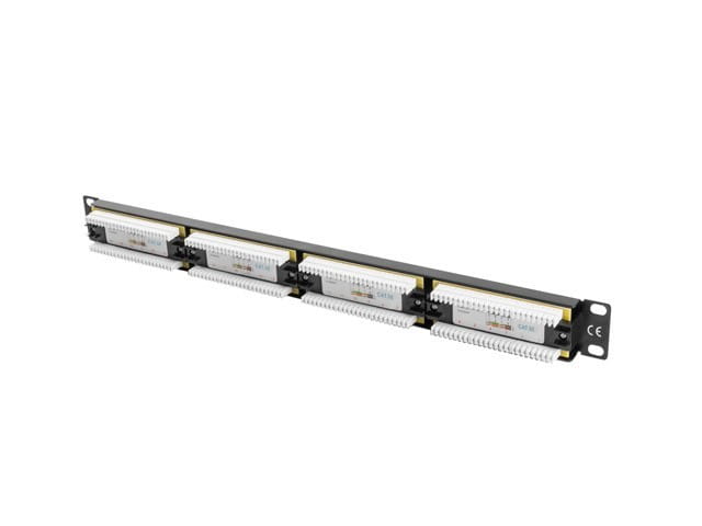Lanberg Patch Panel 24 Port 1U Kat.5E czarny