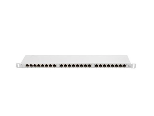 Lanberg Patch Panel 24 Port 0.5U Kat.6 szary ekranowany