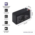 Qoltec Akumulator żelowy | 12V | 7Ah | max.72A | AGM