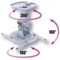 Techly Ramię do projektora 22cm 10kg sufitowe białe