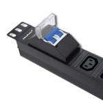 Qoltec Listwa zasilająca do Rack 19cali | circuit breaker | 1U | 10A | PDU | 8xIEC C13 | 2m