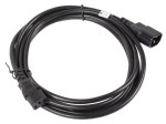 Lanberg Przedłużacz kabla zasilającego IEC 320 C13 - C14 VDE 3M czarny