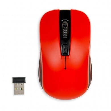 iBOX Mysz Loriini Pro optyczna bezprzewodowa Czerwona