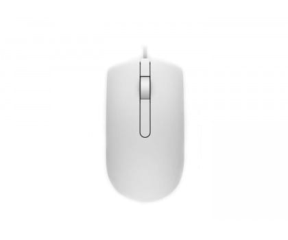 Dell Przewodowa mysz optyczna USB biała MS116