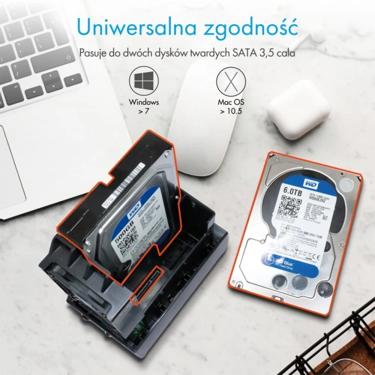 IcyBox IB-RD3621U3 2x3.5'' RAID
