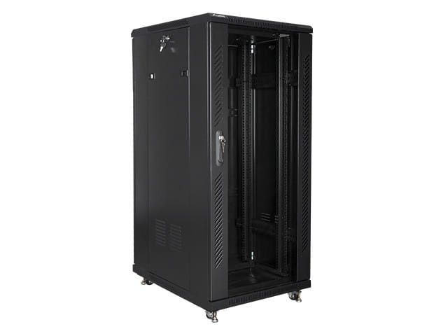 Lanberg Szafa stojąca Rack 19'' 27U 600x800mm czarna