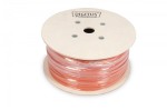 Digitus Kabel teleinformatyczny instalacyjny kat.7, S/FTP, Dca, drut, AWG 23/1, LSOH, 500m, pomarańczowy, szpula