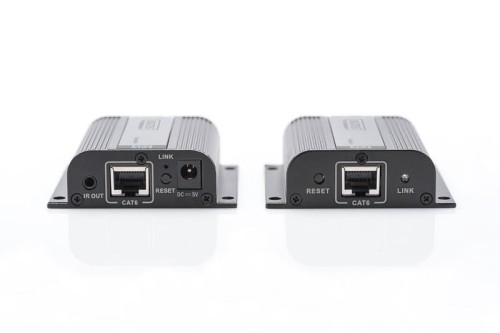 Digitus Przedłużacz/Extender HDMI do 50m po skrętce Cat.6/7 UTP, 1080p 60Hz FHD, HDCP 1.2, IR, audio(zestaw)