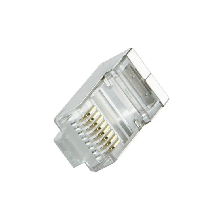LogiLink Wtyki RJ45 CAT.6 100szt. ekranowane z osłoną, czarne