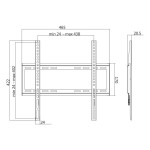 LogiLink Uchwyt ścienny 32-55 LCD/LED VESA, max. 35kg