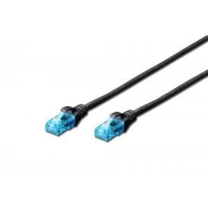 Digitus Patch cord U/UTP kat.5e PVC 10m Czarny
