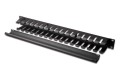 Digitus Organizer kablowy, dukt 19'' 1U, W/40xG/70, czarny (RAL 9005)