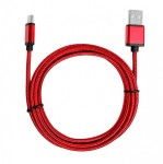TB Kabel USB-USB C 1.5m rubinowy sznurek