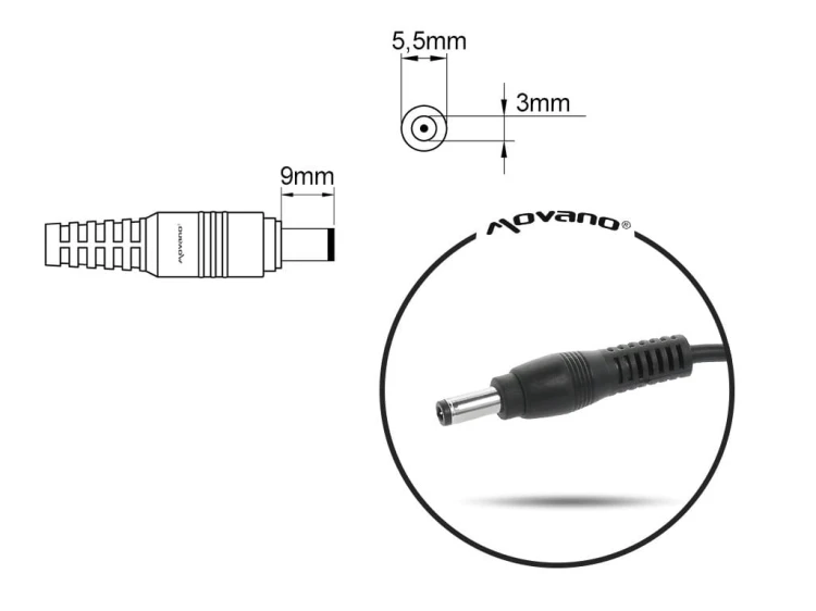 Mitsu ładowarka/zasilacz 19v 3.16a (5.5x3.0 pin) - samsung 60W