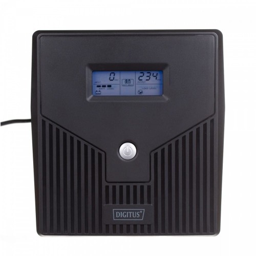 Digitus Zasilacz awaryjny UPS Line-Ineractive LCD, 1000VA/600W, 2x12V/7Ah, AVR, 4xSCHUKO, USB, RS232, RJ45
