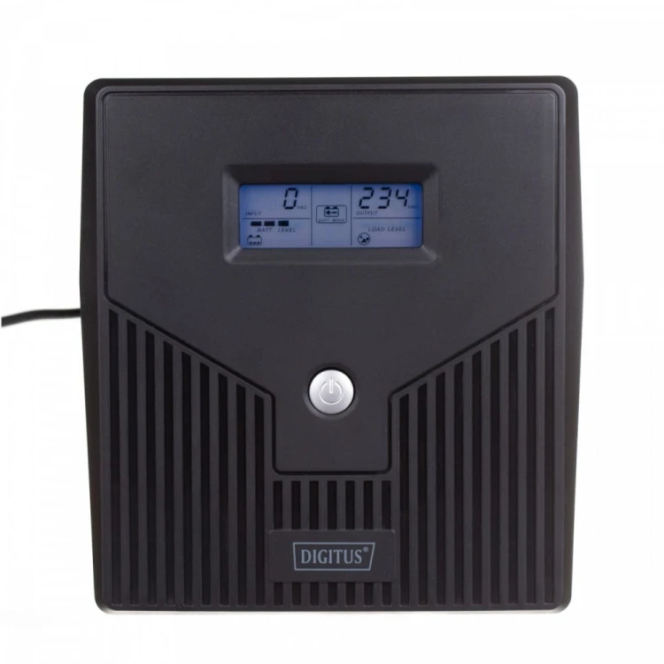 Digitus Zasilacz awaryjny UPS Line-Ineractive LCD, 1000VA/600W, 2x12V/7Ah, AVR, 4xSCHUKO, USB, RS232, RJ45