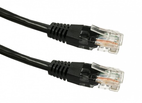 TB Kabel Patchcord miedziany kat. 5e RJ45 UTP 0,5m czarny
