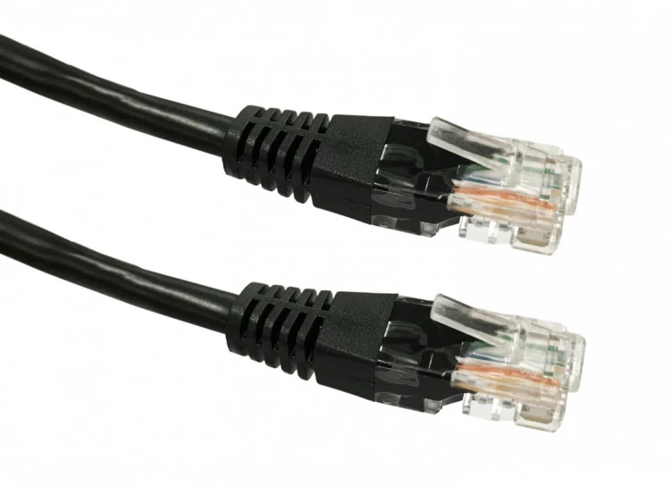 TB Kabel Patchcord miedziany kat. 5e RJ45 UTP 0,5m czarny
