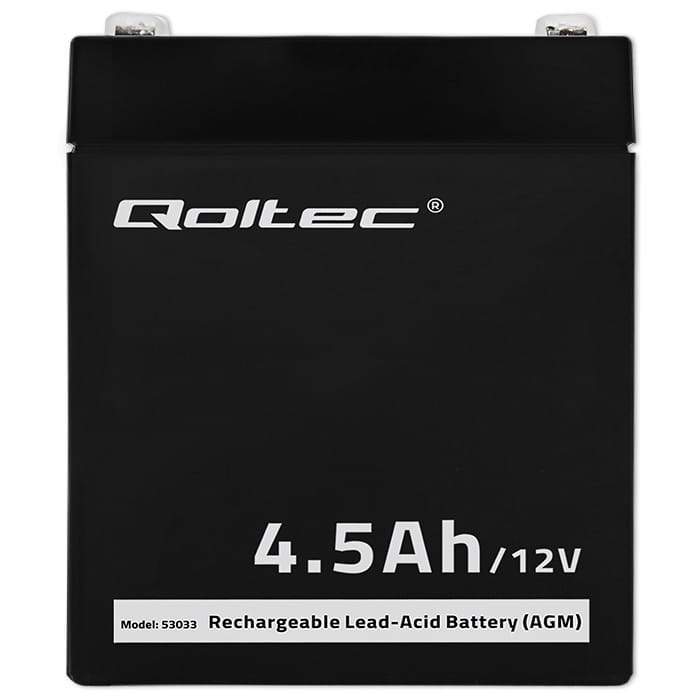 Qoltec Akumulator AGM | 12V | 4.5Ah | max.1.35A