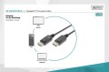 Digitus Kabel połączeniowy DisplayPort z zatrzaskami 1080p 60Hz FHD Typ DP/DP M/M czarny 5m