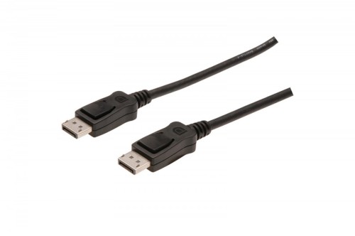 Digitus Kabel połączeniowy DisplayPort z zatrzaskami 1080p 60Hz FHD Typ DP/DP M/M czarny 2m
