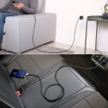 AUKEY CB-CD6 kabel USB-C - USB-C 2m 60W PD 3A 20V nylonowy oplot czarny