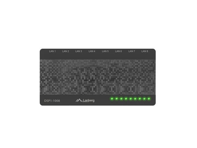 Lanberg Switch DSP1-1008 8-PORT 1GM/S DESKTOP  DSP1-1008