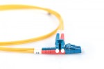 Digitus Patchcord FO Singlemode 09/125 OS2 LC-LC duplex 2m Żółty