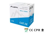 Lanberg Kabel UTP Kat.5E CU 305 m drut szary