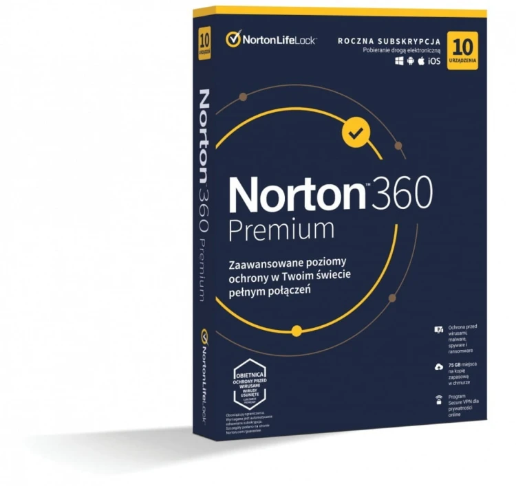 Norton *Norton 360 PREMIUM 75GB PL 1U 10Dvc 1Y  21408749