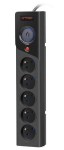 Armac Listwa zasilająca Z5 5m 5x230V 10A  Z5/50/CZ czarna
