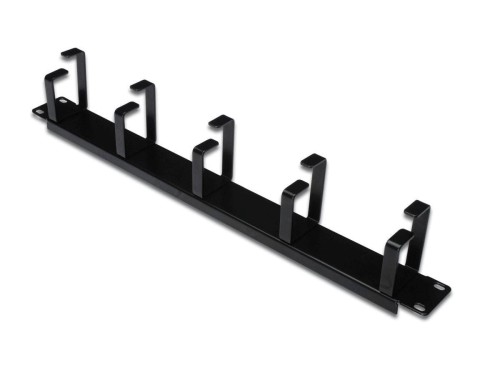 Digitus Organizer kablowy poziomy typu RING 19" 1U, 40x483x60mm, czarny