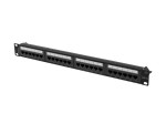 Lanberg Patchpanel 24 port 1U KAT6A PPUA-1024-B Czarny