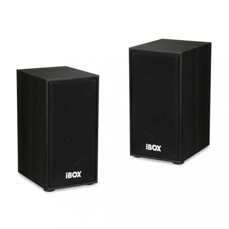 iBOX Zestaw głośników IGLSP1B (2.0; ciemne drewno)