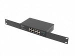 Lanberg Swich 8X100MB  POE+/2X 1GB rack RSFE-8P-2GE-120