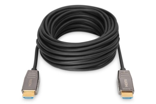 Digitus Kabel połączeniowy hybrydowy HDMI AOC | HDMI-A męski-męski | HDMI 2.1 | UHD-2 8K@60Hz | 48Gbps |HDR, eARC, HDCP 2.2, CEC | 30m