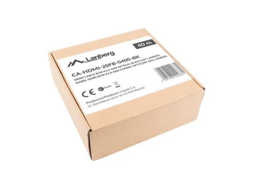 Lanberg Kabel HDMI M/M v2.0 CA-HDMI-20FB-0400-BK 40m czarny