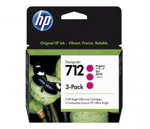 HP Inc. Tusz 712 3-Pack 29ml Magenta 3ED78A