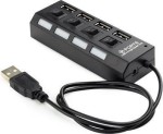 Gembird HUB 4 portowy USB czarny