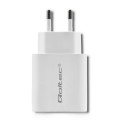 Qoltec Ładowarka sieciowa | 18W | 5-12V | 1.5-3A | USB typ C PD |  USB QC 3.0 | Biała